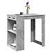 Tavolo da Bar Grigio Cemento 102x70x103,5 cm in Truciolato - Foto miniatura 2