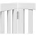 Cancello Cani Porta Pieghevole Bianco 9 Pannelli 450 cm Pioppo - Foto miniatura 8