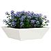 Vaso a Ciotola da Giardino 5 pcs Bianco 50 x 50 x 15 cm Acciaio - Foto miniatura 3