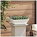Vaso a Ciotola da Giardino 5 pcs Bianco 50 x 50 x 15 cm Acciaio - Foto miniatura 4