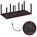 Set da Pranzo per Giardino 7 pcs Marrone Rattan Polt - Foto miniatura 9