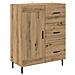Credenza con cassetto Rovere artigianale 69,5 x 34 x 90 cm - Foto miniatura 1