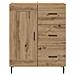 Credenza con cassetto Rovere artigianale 69,5 x 34 x 90 cm - Foto miniatura 6