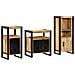 Set di mobili per il bagno 3 pcs Legno di mango massello - Foto miniatura 1
