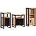 Set di mobili per il bagno 3 pcs Legno di mango massello - Foto miniatura 2