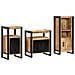 Set di mobili per il bagno 3 pcs Legno di mango massello - Foto miniatura 3