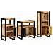 Set di mobili per il bagno 3 pcs Legno di mango massello - Foto miniatura 4