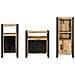 Set di mobili per il bagno 3 pcs Legno di mango massello - Foto miniatura 8