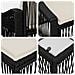 Set Divano da Giardino 5 pcs Nero polyrattan - Foto miniatura 7