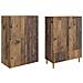 Set di armadi 2 pcs 66 x 34,5 x 95 cm Legno ingegnerizzato - Foto miniatura 3