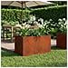 Vaso da giardino Ruggine 80 x 50 x 50 cm Acciaio Corten - Foto miniatura 2