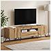 Mobile TV LED a 5 pezzi Rovere Artigianale Legno ingegnerizzato - Foto miniatura 5
