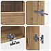 Mobile TV LED a 5 pezzi Rovere Artigianale Legno ingegnerizzato - Foto miniatura 6