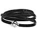 Bracciale In Pelle - Collezione Classic - Colore Nero - Misura 57 Padre Nostro Latino - Foto miniatura 1