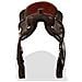 Sella Western Testiera E Pettorale In Vera Pelle 13"" Marrone - Foto miniatura 6