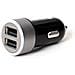 ver Caricatore Da Auto 2p Usb 5v Con Uscita 4,8a Nero Nero / Argento - Foto miniatura 1