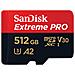 Extreme PRO scheda di memoria microSDXC da 512 GB + Adattatore SD, fino a 170 MB / sec, classe di velocità UHS 3 (U3), V30 - Foto miniatura 1