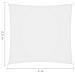 Parasole a Vela in Tessuto Oxford Rettangolare 2,5x3 m Bianco - Foto miniatura 6