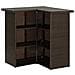 Tavolo da Bar ad Angolo Marrone 100x50x105 cm in Polyrattan - Foto miniatura 4