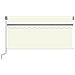 Tenda Sole Retrattile Manuale con Parasole 3,5x2,5 m Crema - Foto miniatura 2