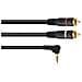 Cavo Adattatore 3.5 Jack 90/2xrca 0.5m Bk - Foto miniatura 5