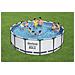 Steel Pro 56438 piscina fuori terra Piscina con bordi Piscina rotonda 16015 L Blu - Foto miniatura 5