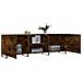 Mobile Porta Tv Rovere Fumo 150x30x50 Cm In Legno Multistrato - Foto miniatura 4