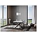 Tavolo Allungabile 90x120/224 Cm Famas Evolution Telaio Antracite - Bianco Frassino - Foto miniatura 5