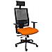 Sedia Ufficio Con Poggiatesta Horna Traslack Bali Arancio - Foto miniatura 1