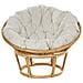 Set Di 2 Poltrone Rattan Naturale E Cuscino Beige Chiaro Salvo - Foto miniatura 5