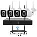 Kit di Videosorveglianza Wireless Wifi 4 Canali Sistema Registrazione Cctv Hd 4 Telecamera Q-s4i - Foto miniatura 1