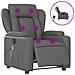 Poltrona Massaggiante Elettrica Reclinabile Grigio Similpelle - Foto miniatura 1
