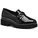 Black Patent Elegant Closed Loafers Mocassino Sintetico E Tessile Scarpe Donna Nero Eu 40, 5-24710-43 018 - Foto miniatura 1