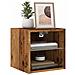 Mobili TV a Parete con Luci LED 2pz Legno Antico 30x28,5x30 cm - Foto miniatura 8
