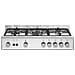 Cucina Elettrica S64021X / 24 5 Fuochi a Gas Forno Elettrico Multifunzione Termoventilato Classe A 80 cm Colore Inox - Foto miniatura 4