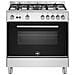 Cucina Elettrica S64021X / 24 5 Fuochi a Gas Forno Elettrico Multifunzione Termoventilato Classe A 80 cm Colore Inox - Foto miniatura 1