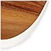 Tagliere In Legno Con Bordo Bianco 34cm 21,5x33,5x1,5 Cm. Colore Del Legno - Foto miniatura 2