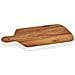Tagliere In Legno Con Bordo Bianco 34cm 21,5x33,5x1,5 Cm. Colore Del Legno - Foto miniatura 1