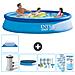 Piscina Fuori Terra - In Giro - 366x366x76 Cm - Blu - Include Accessori Coordinati Cb15 - Foto miniatura 1
