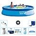 Piscina Fuori Terra - In Giro - 396x84 Cm - Blu - Include Accessori Coordinati A1157 - Foto miniatura 1