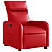 Poltrona Reclinabile Elettrica Rossa In Similpelle - Foto miniatura 3