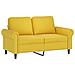 Set di Divani 3 pz con Cuscini Giallo in Velluto - Foto miniatura 3