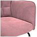 Poltrona a Dondolo con Poggiapiedi Rosa in Velluto - Foto miniatura 8