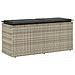 Panca da Giardino con Cuscino 110x40x44 cm in Polyrattan - Foto miniatura 1
