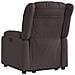Poltrona Alzapersona Reclinabile Marrone Scuro in Tessuto - Foto miniatura 4