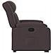 Poltrona Alzapersona Reclinabile Marrone Scuro in Tessuto - Foto miniatura 9