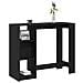 Tavolo da bar con ripiano Nero Rovere 102,5x46x103,5 cm Legno ingegnerizzato - Foto miniatura 3