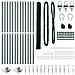 Set di Recinzione Set di 2 Verde Metallo 25 x 1.5 m Durevole - Foto miniatura 4