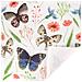Set Di 2 Copricuscini 40x40 Cm Con Disegno Di Farfalla - Foto miniatura 3