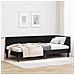 Cornice del letto ad angolo Altro con testiera Nero 90 x 190 cm - Foto miniatura 2